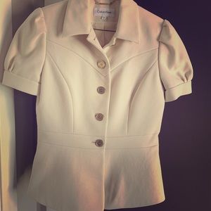 Calvin Klein short sleeve suit jacket